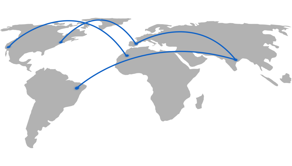 shipping map